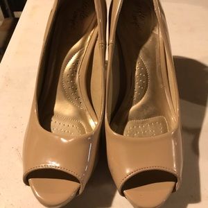 Tan pumps